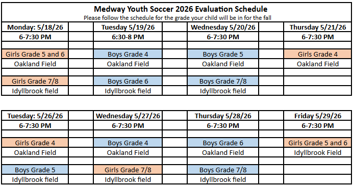 schedule